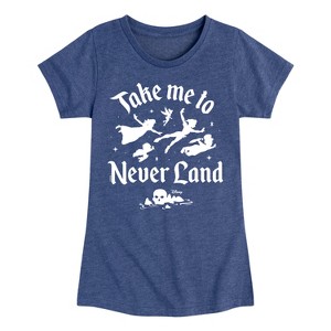 Girls' - Disney - Peter Pan Fitted Short Sleeve Graphic T-Shirt - 1 of 4