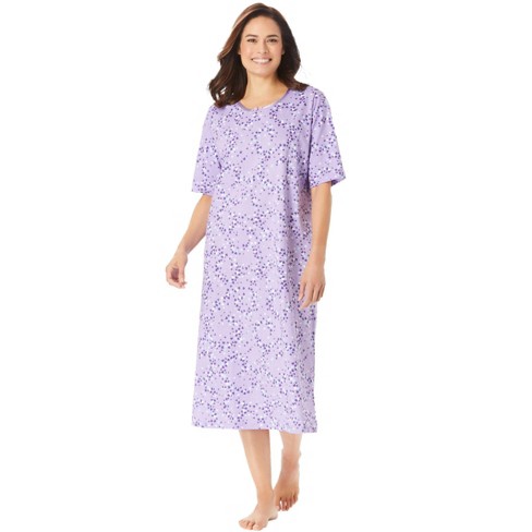 Dreams & Co. Women's Plus Size Long Tagless Sleepshirt : Target