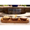 Jeanne Fitz Wood + White Collection Acacia Wood 4pc Dipping Bowls and Tray - 3 of 3