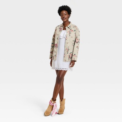 Женские платья Universal Thread Women's Sleeveless Western Mini Sundress - Universal Thread™ White L — фото 3