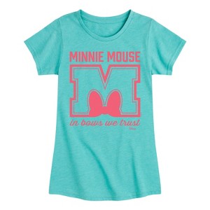 Girls' - Disney - Minnie Mouse Fitted Short Sleeve Graphic T-Shirt - 1 of 4