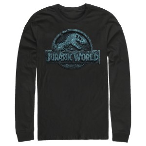 Men's Jurassic World Water Ripple Logo Long Sleeve Shirt - 1 of 3