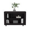 47" Wood Entryway Table Narrow Console Table with Storage Behind Couch Sofa Table with Shelves Entry Way Table with Open Storage, Easy Assembly - 3 of 4