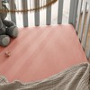 Muslin Fitted Crib Sheet, Extra Soft 100% Muslin Cotton Crib Sheets for Standard Crib and Toddler Mattresses by Comfy Cubs - 4 of 4