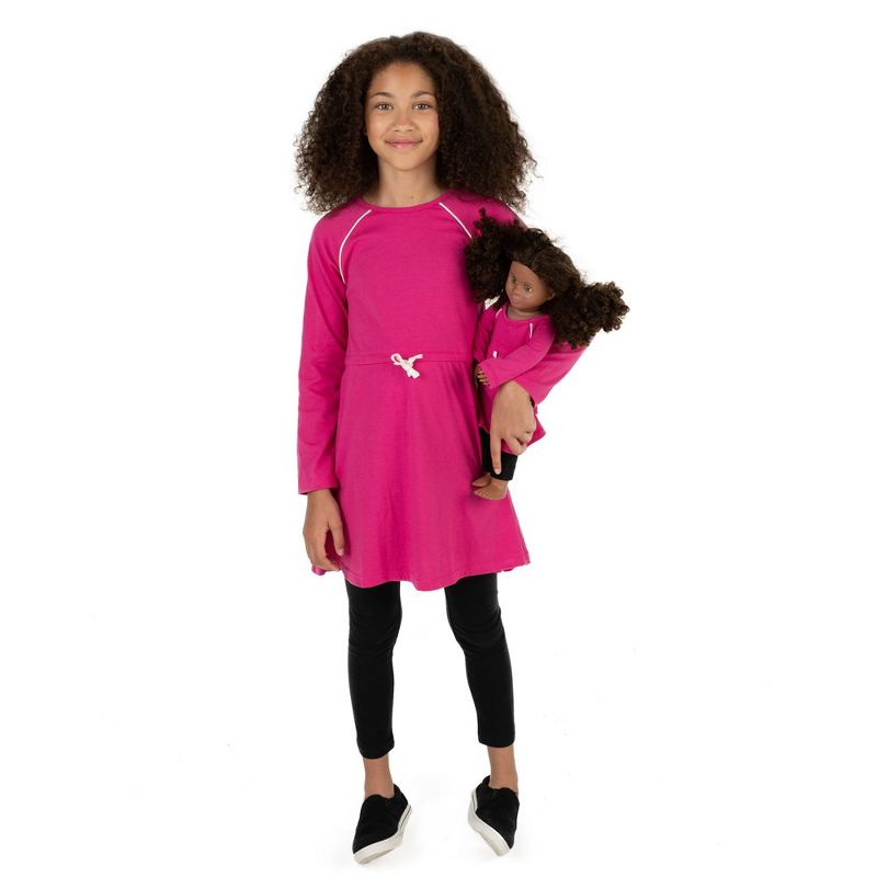 Leveret Girls and Doll Matching Drawstring Dress, 1 of 10