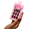 Olive & June Fake Nails - Cabernet - M Oval - 32ct - 3 of 4