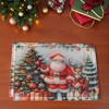 Unique Bargains Christmas Place Mats Santa Claus Animal Flax Red White Green 11.8"x17.7" 2 Pcs - 2 of 4