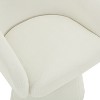PAGED Modern Swivel Accent Chair, Fabric Barrel Club Chair with Nailhead Trims, Living Room Chair for Bedroom, No Assembly Required - 3 of 4