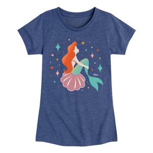 Girls' - Disney Princess - Ariel Sparkles Fitted Short Sleeve Graphic T-Shirt - 1 of 4