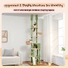 DOMETOUR Adjustable Height(85-112 Inch) Cactus Cat Tree Cat Tower, 7 Tiers Climbing Activity Center with Cozy Hammocks Cat Condo - 4 of 4