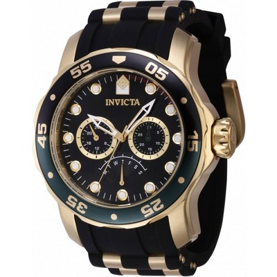 Invicta 46969 Men's Pro Diver Quartz Black and Green Bezel Watch
