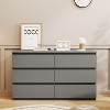 KTMBDW 6-Drawer Double Dresser, Dresser for Bedroom, Chest of Drawers with 6 Storage Drawers - 2 of 4