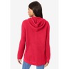 Roaman's Women's Plus Size Classic Length Waffle Zip Hoodie - 3 of 4