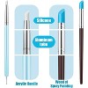 JDICTION 10-Piece Silicone Clay Tool Set - Modeling Dotting Pens & Pottery Brushes For DIY Sculpture, Nail Art And Craft Projects - 2 of 4
