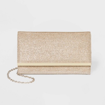 light gold clutch bag