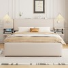 Whisen Upholstered Queen Platform Bed with Storage Drawers, Shelves, Trundle & Reading Lights - 2 of 4
