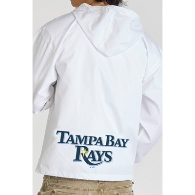 Мужские куртки MLB Tampa Bay Rays Men's Champion White Packable Jacket - M — фото 3