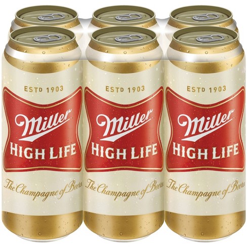 Miller High Life Beer - 6pk/16 Fl Oz Cans : Target