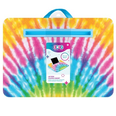 Make It Real: Tie Dye Lap Desk - Portable Lap Pillow Desk W/ Handle
