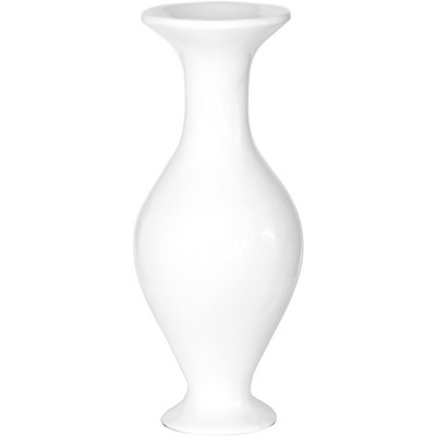 Uniquewise Large White Modern Fiberglass Vase 23.5 Inch High