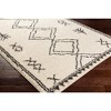 Livabliss Beni shag 5'3"x7' Rectangle Woven Indoor Area Rugs Cream: Stain-Resistant Polypropylene, High Pile, Ikat Design - 4 of 4
