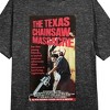 Texas Chainsaw Massacre Poster Art Crew Neck Short Sleeve Black Heather Women's Night Shirt - 2 of 2