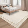 Garvee Washable Rugs for Living Room Bedroom Modern Solid Area Rug Low Pile Non Slip Bordered Print Rug - 2 of 4