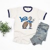 Yale University Football Character - Women's Ringer Graphic T-Shirt - 3 of 4