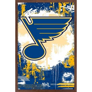 Trends International NHL St. Louis Blues - Maximalist Logo 23 Framed Wall Poster Prints - 1 of 4