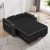 Convertible Sofa Bed With Side Storage Pocket 105° To 180° Adjustable Backrest Max 550lbs Load Capacity Multi-Functional Sleeper Couch - 4 of 4