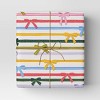 30” 20 sq ft Christmas Roll Wrap Bowtie Stripes - Wondershop™ - 2 of 3