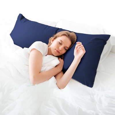 1 Pc Body Cotton Pillowcase Navy Blue - PiccoCasa