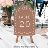 Big Dot of Happiness Mocha Brown Wedding Rings Table Numbers Centerpieces, Double-Sided 5 x 7 inches Cards, Table Numbers - 1-20 - 3 of 4