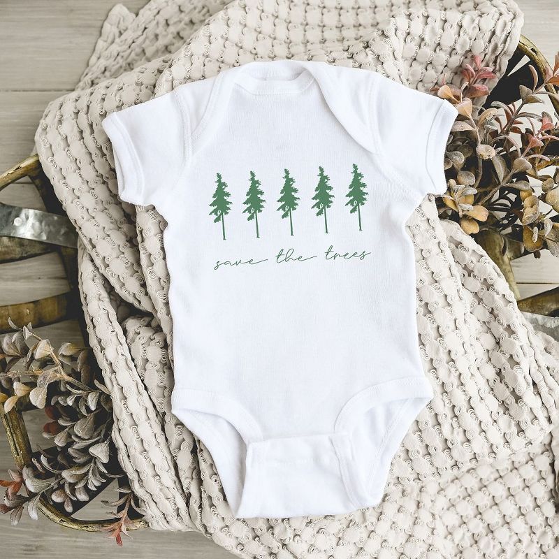 The Juniper Shop Save The Trees Baby Bodysuit, 2 of 3