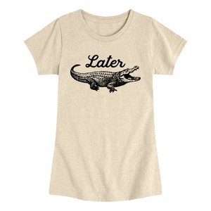 Girls' - Instant Message - Later Gator Fitted Short Sleeve Graphic T-Shirt - 1 of 4