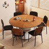 Luck Live Mid-Century Modern Round Dining Table , 59" Round Kitchen Table for 6-8 Persons, Stylish Dining Room Furniture - 3 of 4