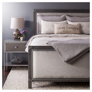 Gray Solid Quilt and Sham Set (Queen) 3pc - The Industrial Shop - 1 of 3