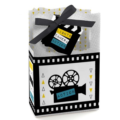 Big Dot of Happiness Movie - Hollywood Party Favor Boxes - Set of 12