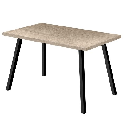 Monarch Specialties Dining Table 60Inch Rectangular Kitchen Dining Room Laminate White Contemporary Modern