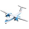 Bombardier Dash 8-100 Commercial Aircraft "American Airlines" White with Blue Stripes 1/400 Diecast Model Airplane by GeminiJets - 2 of 4
