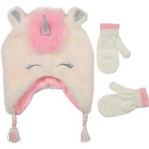 Addie & Tate Boys & Girls Winter Hat and Mittens or Gloves Set, Kids Ages 4-7 - 1 of 4