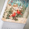 11"H Sullivans Christmas Cardinal Scene LED Shimmer Lantern, Multicolor, Indoor Christmas Decor - 2 of 4