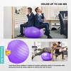 Toyzone World Purple Anti-Burst Yoga Pilates Ball - 2 of 3