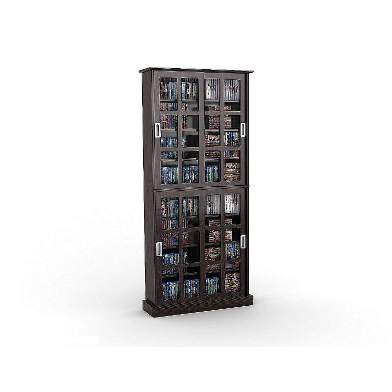 Windowpane Multimedia Storage Cabinet Espresso - Atlantic, 2 of 4