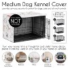 Sweet Jojo Designs Girl Dog Crate Kennel Cover 36in. Cartoon Puppy Dog White and Pink - 4 of 4