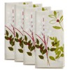 Saro Lifestyle Holiday Botanical Napkin, 20" Square, Natural (Set of 4) - 3 of 4