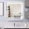 Chloe Lighting Luminosity Back Lit Square Touchscreen Led Mirror 3 Color Temperatures 3000k-6000k 28`` Wide - 4 of 4