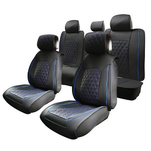 Unique Bargains Car Front Rear Seat Covers Pad for Ford F-150 Crew Cab 2009-2023 5 Pcs - 1 of 4