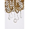 Elegant Lighting Elise 14 inch pendant in brass - 4 of 4