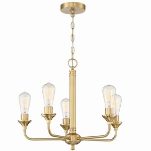 Craftmade Lighting Bridgestone 5 - Light Chandelier in  Satin Brass - 1 of 1